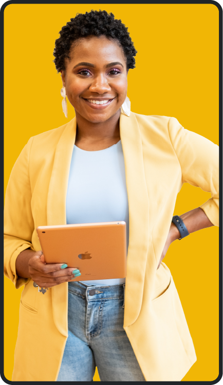 women in yellow