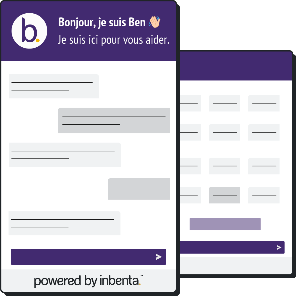 maquette de module de chatbot avec arrière-plan