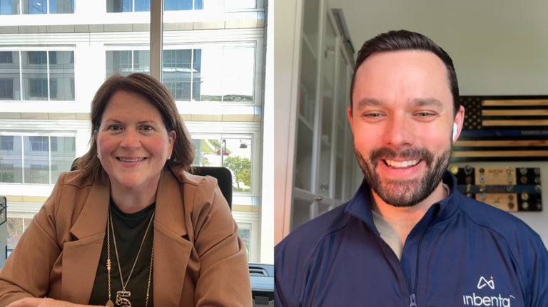 Inbenta AI CEO Melissa Solis and Inbenta AI Head of Marketing Adam Highfill